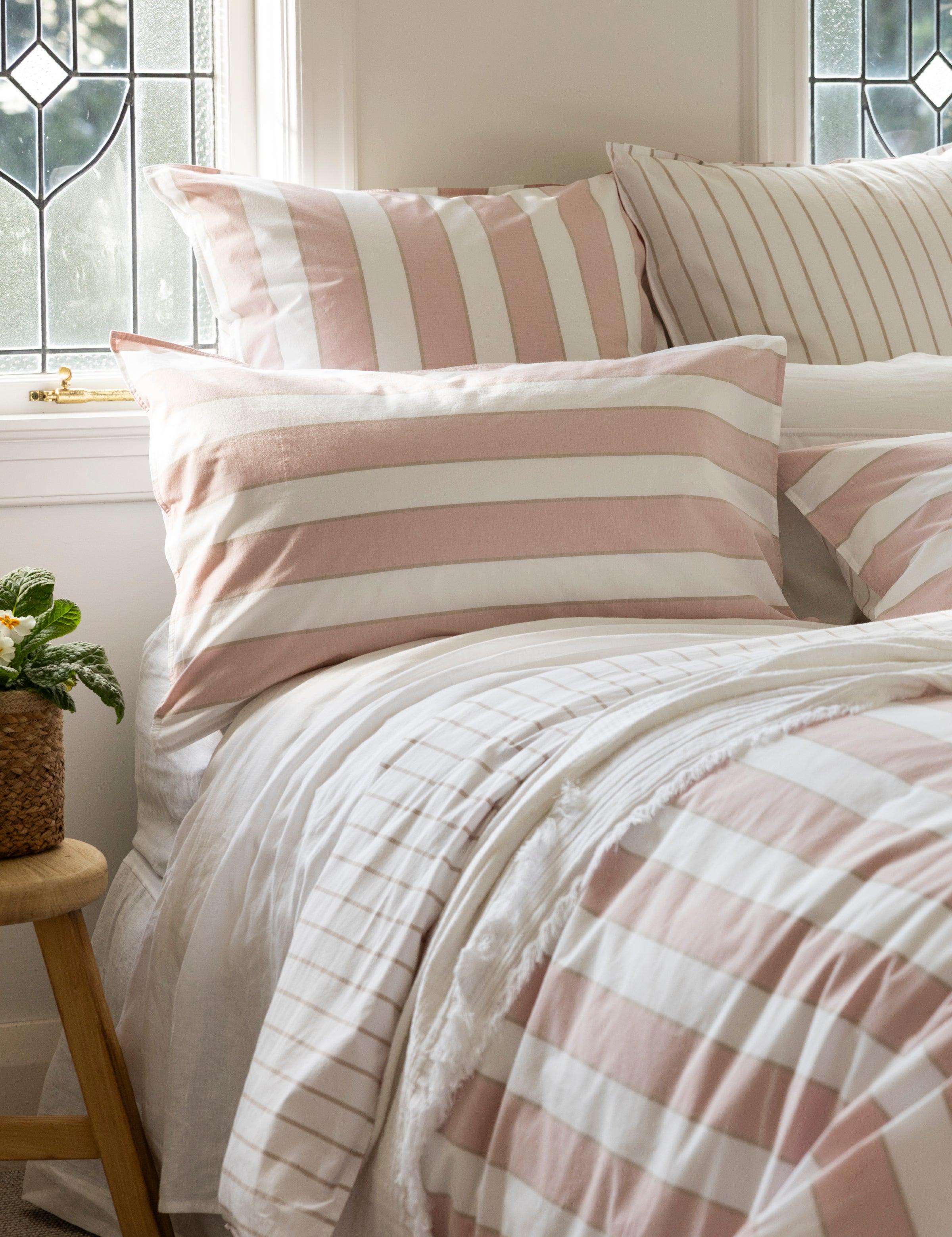After Glow Duvet Cover Set | Pink Natural-5