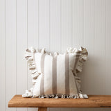 Alba Square Cushion Cover | Natural Stripe-1
