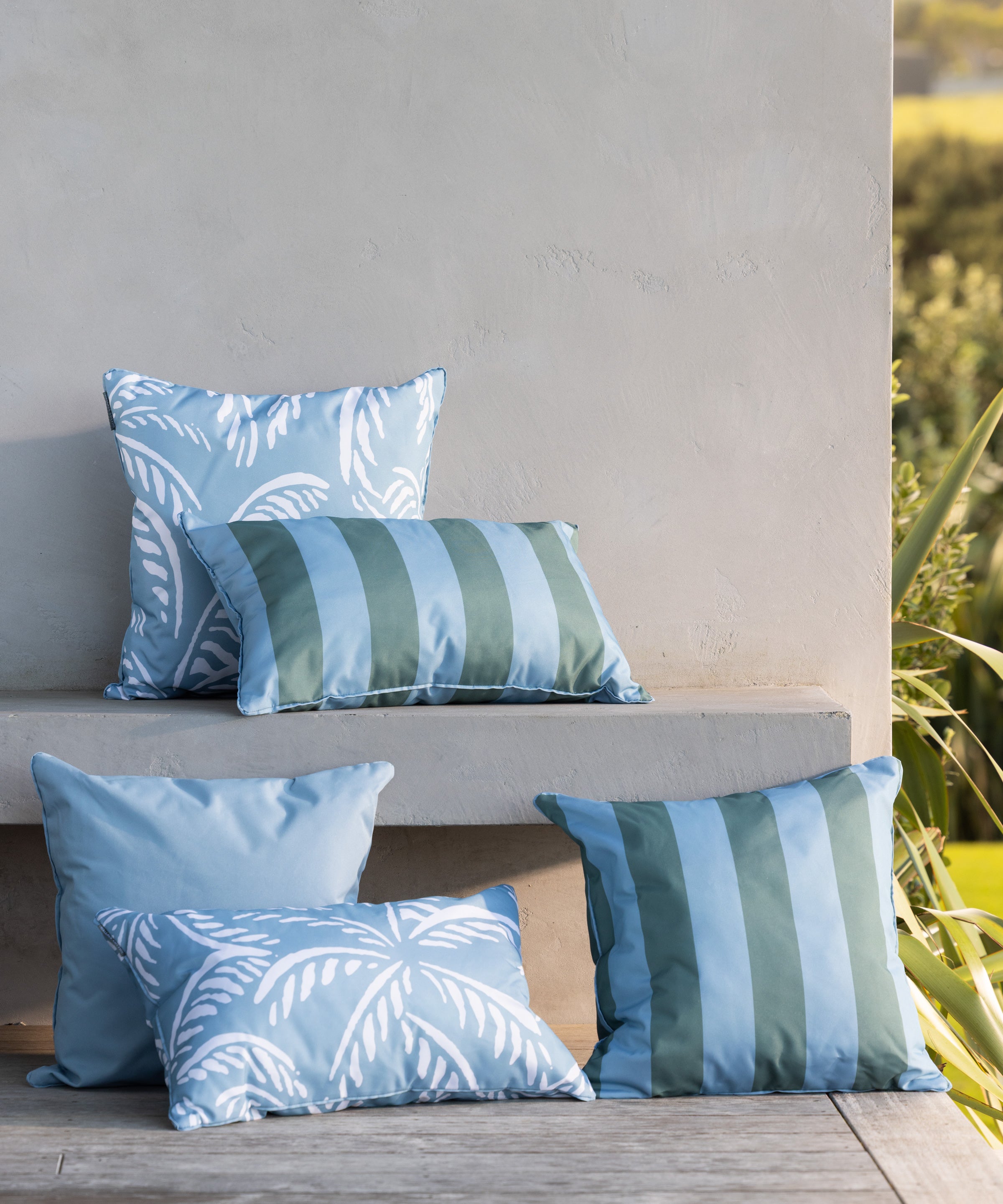 Alfresco Square Filled Cushion | Blue-2