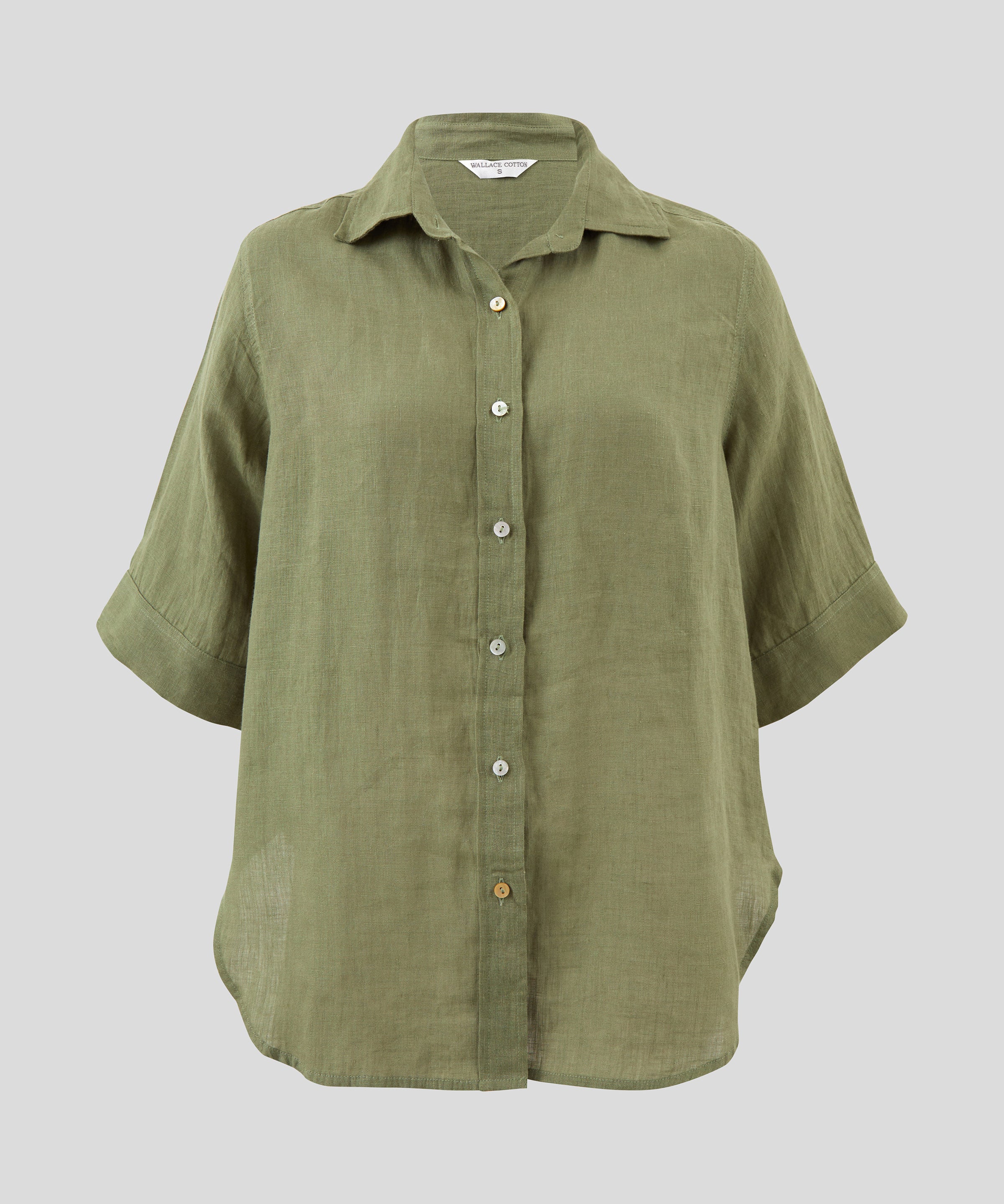 Amalfi Linen Shirt | Cactus-2