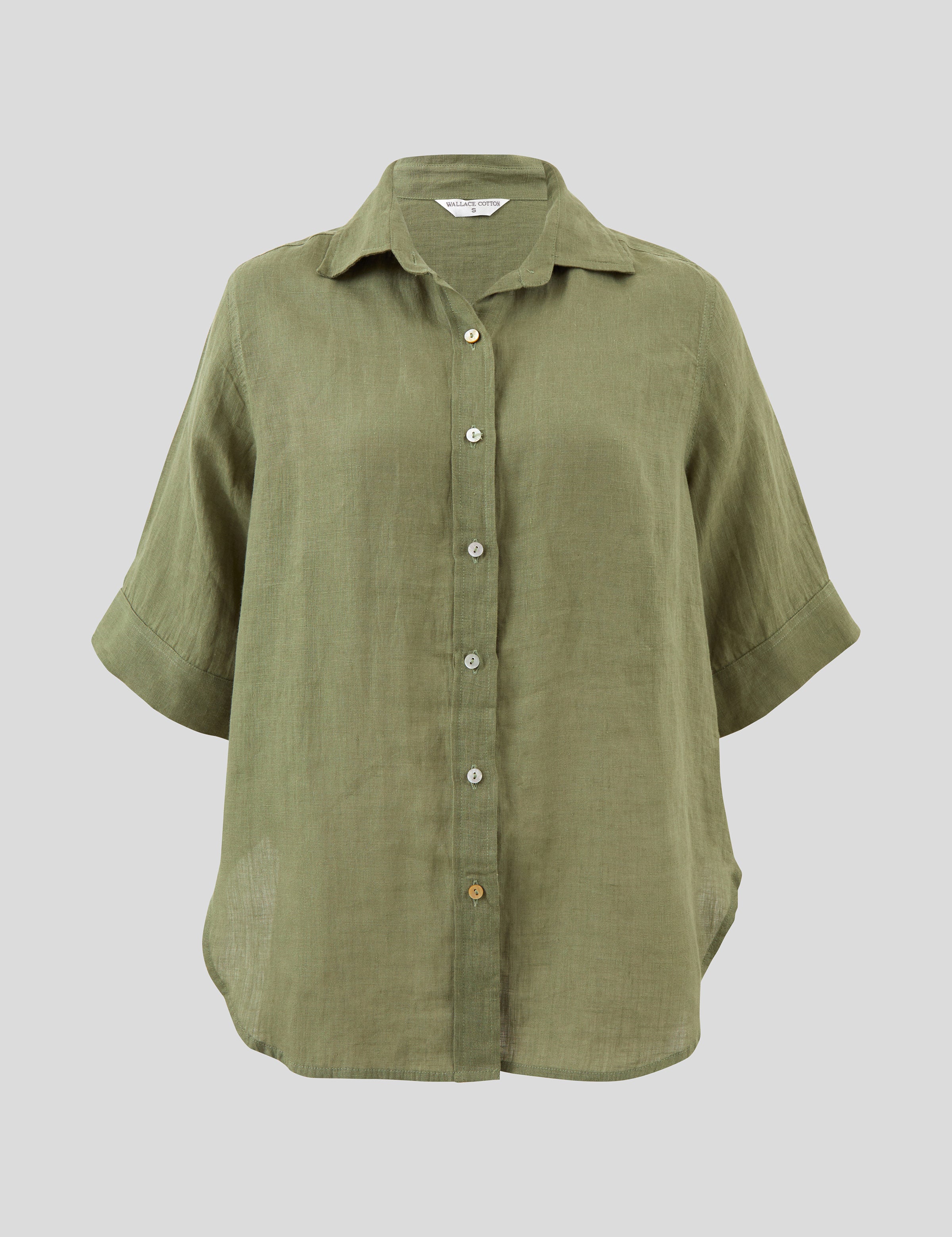 Amalfi Linen Shirt | Cactus-2