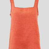 Amalfi Linen Singlet Top | Sunset-2