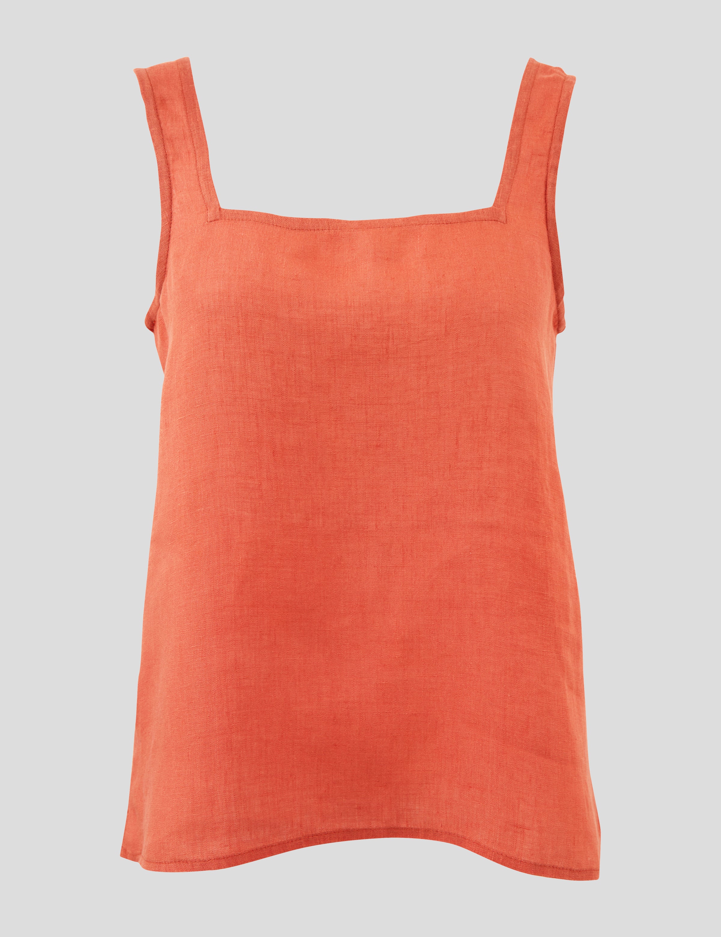 Amalfi Linen Singlet Top | Sunset-2