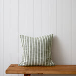 Anderson Square Cushion Cover | Olive Stripe-1