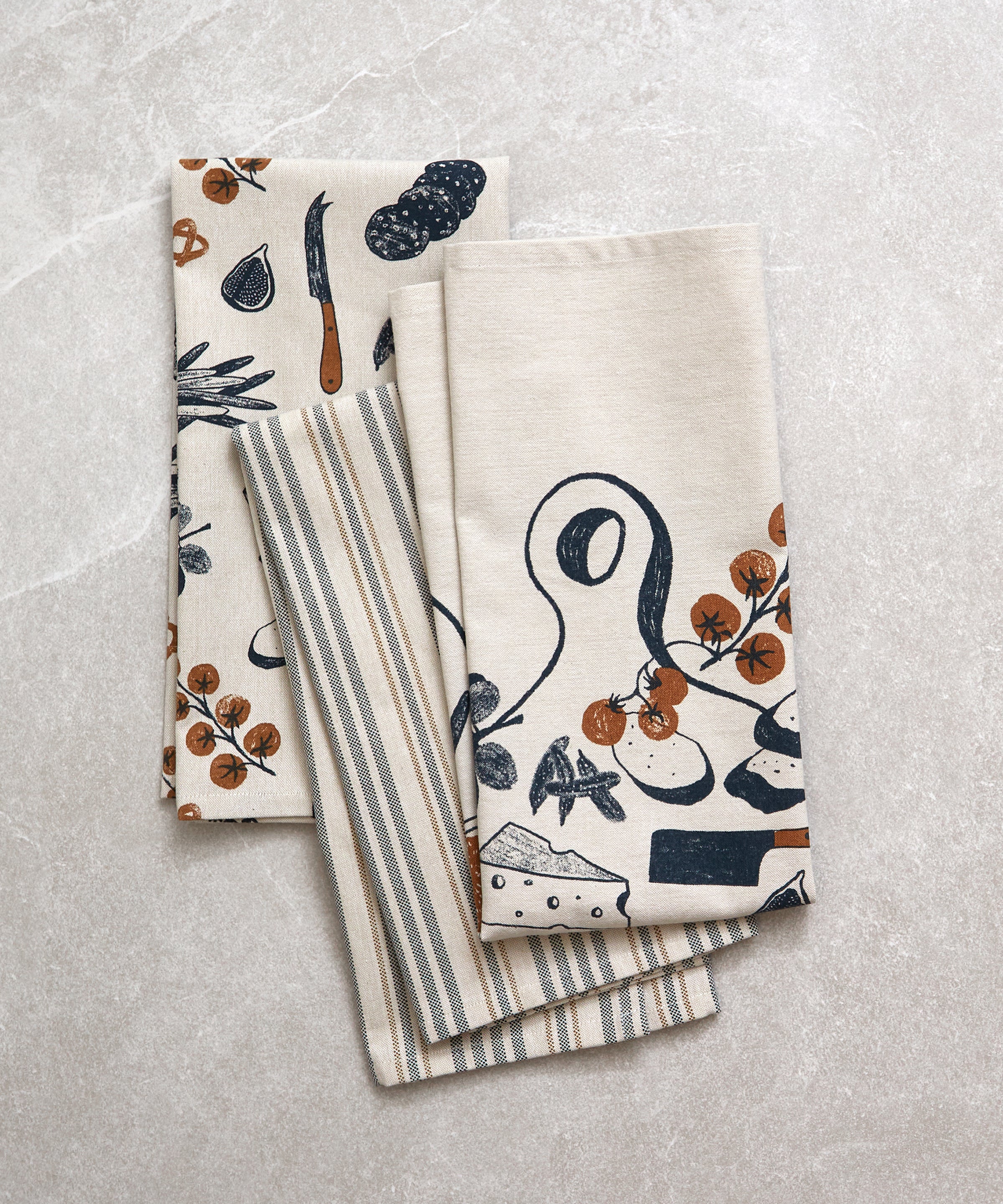 Antipasto Tea Towel Set of 3 | Multi-1