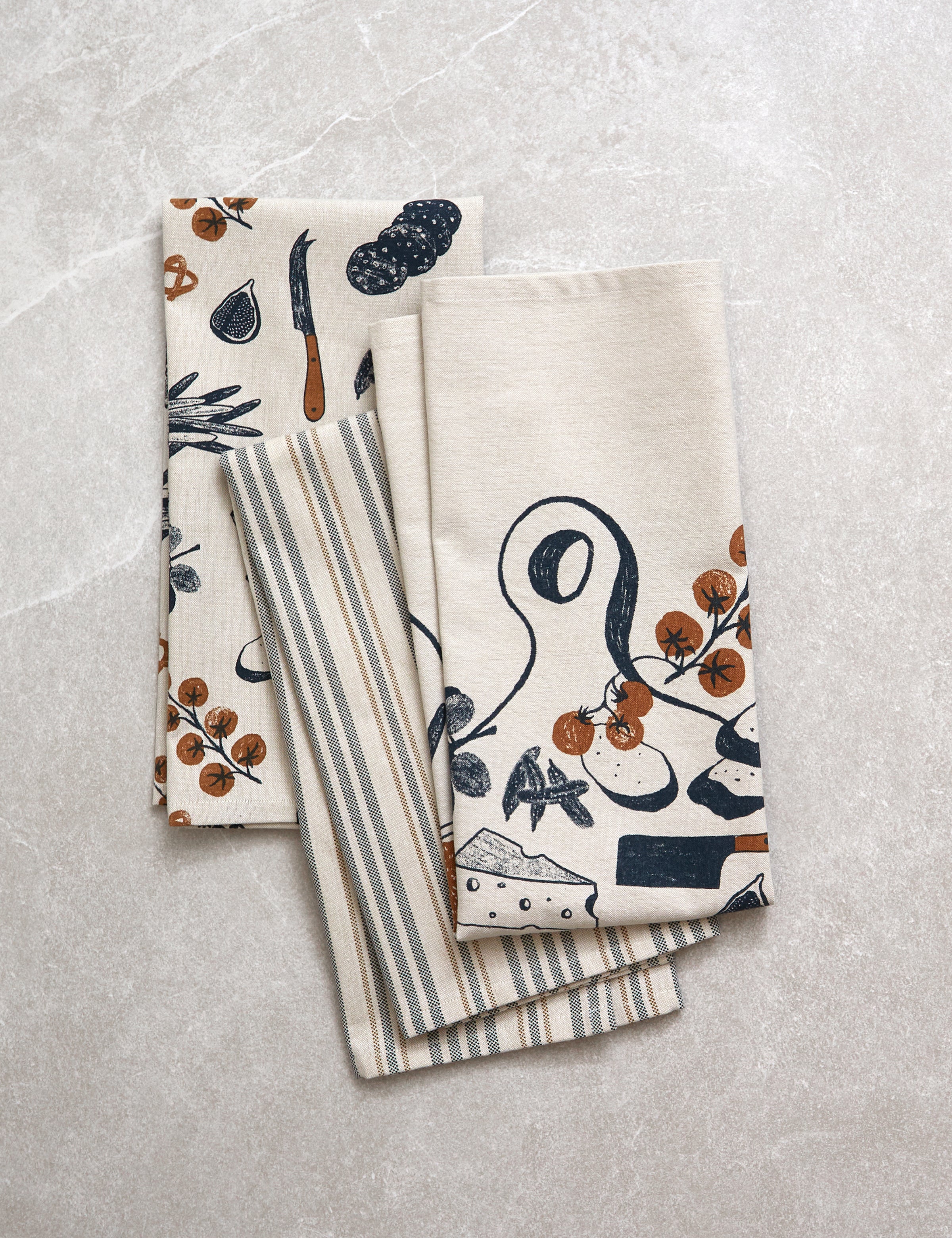 Antipasto Tea Towel Set of 3 | Multi-1