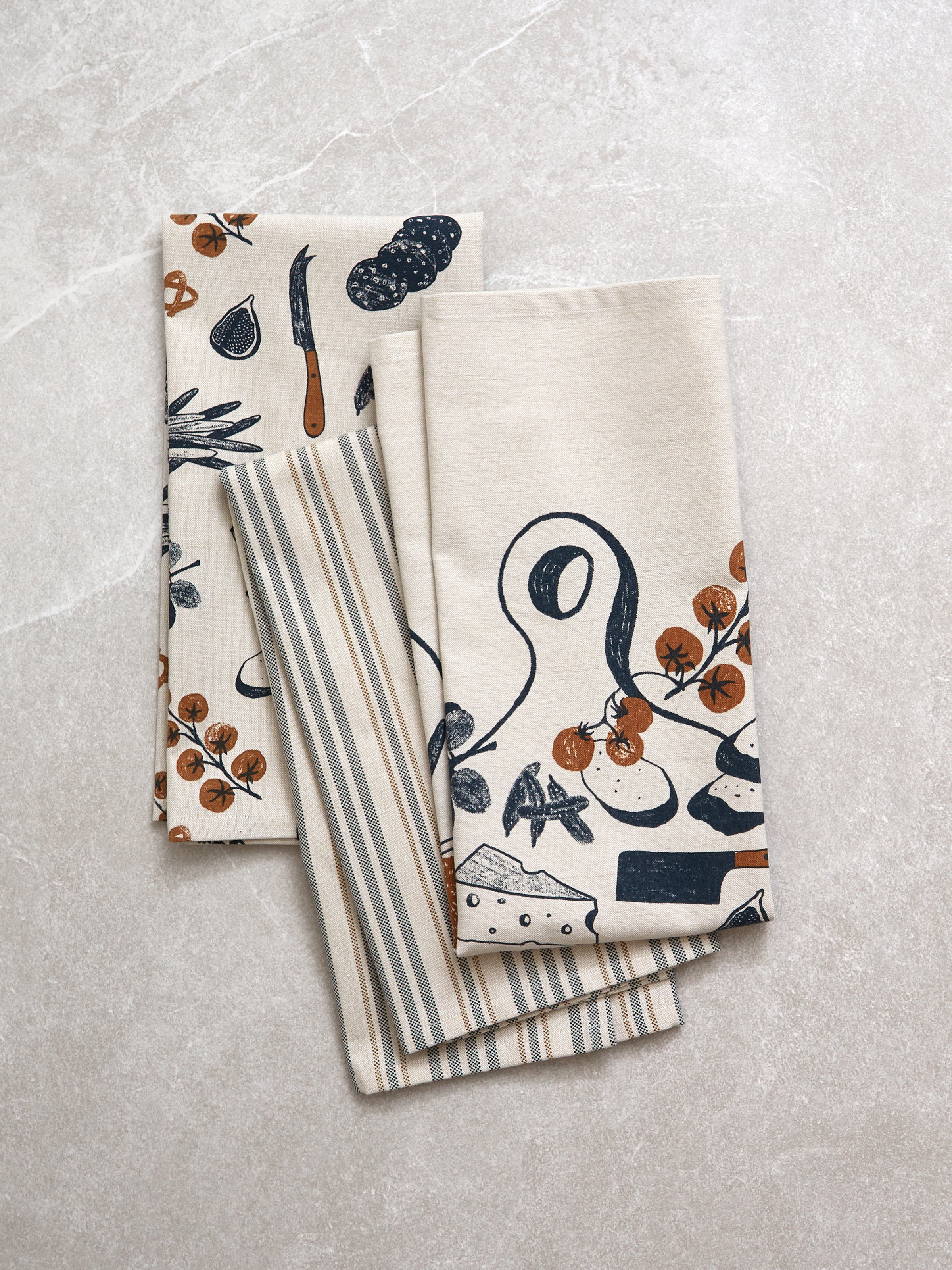 Antipasto Tea Towel Set of 3 | Multi-1