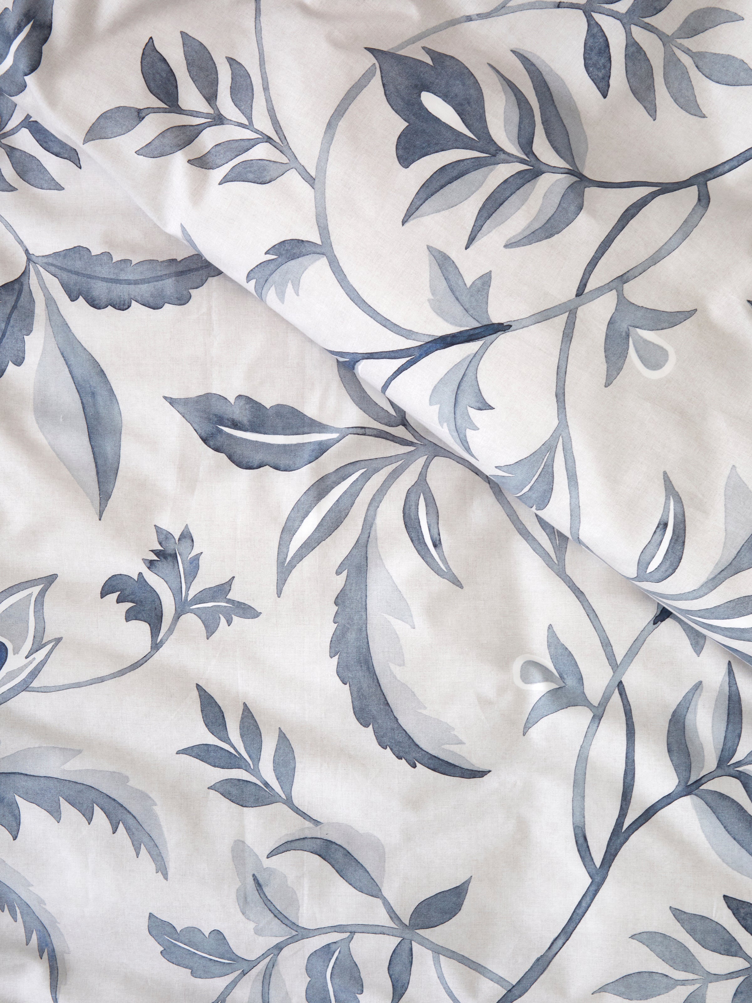 Antoinette Duvet Cover Set | Blue Leaf-4
