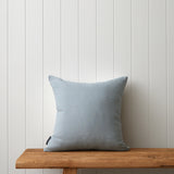 Arabella Embroidered Square Cushion Cover | Blue Floral-3