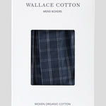 Archer Mens Boxer Shorts | Blue Check-2