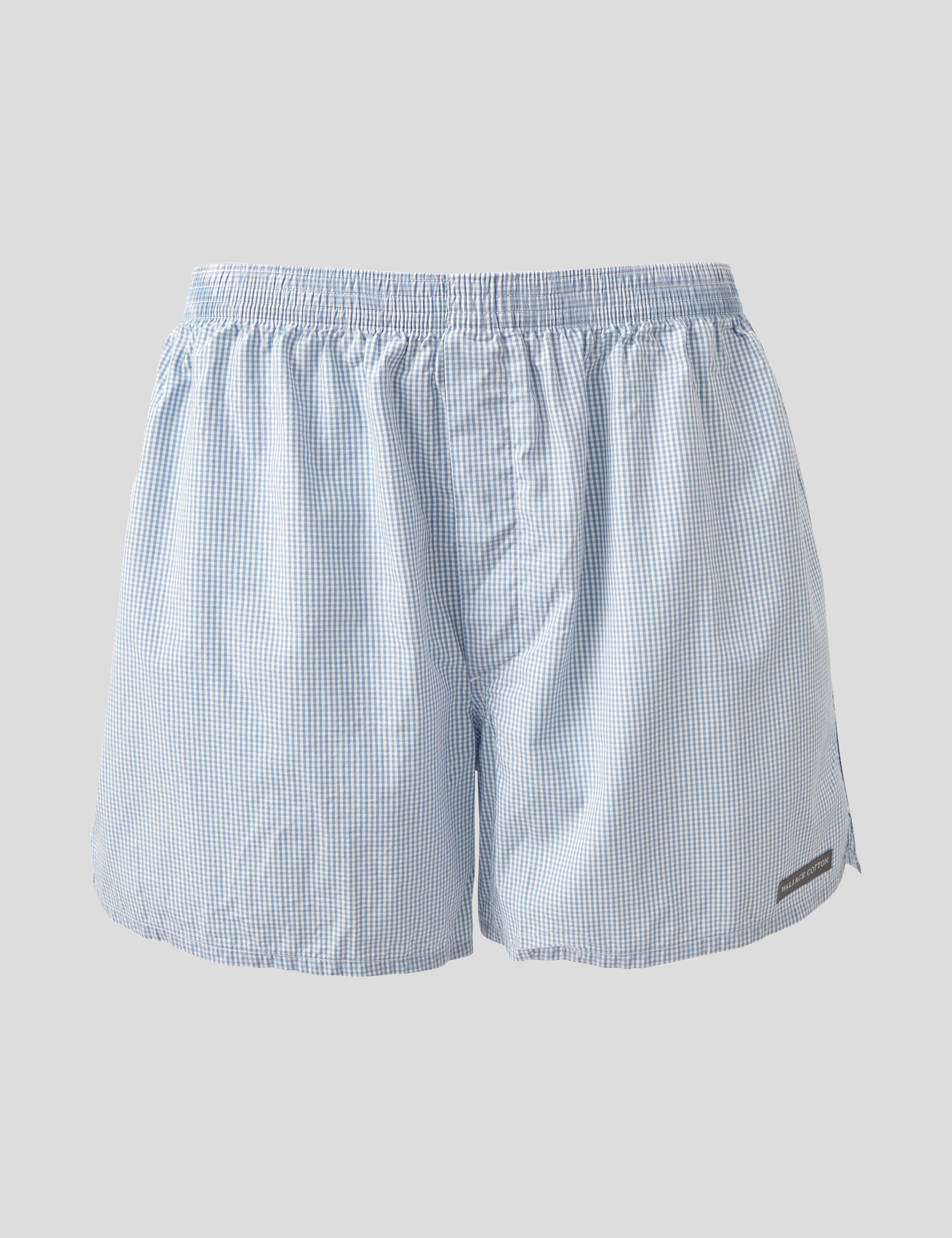 Archer Mens Boxer Shorts | Blue Gingham-1