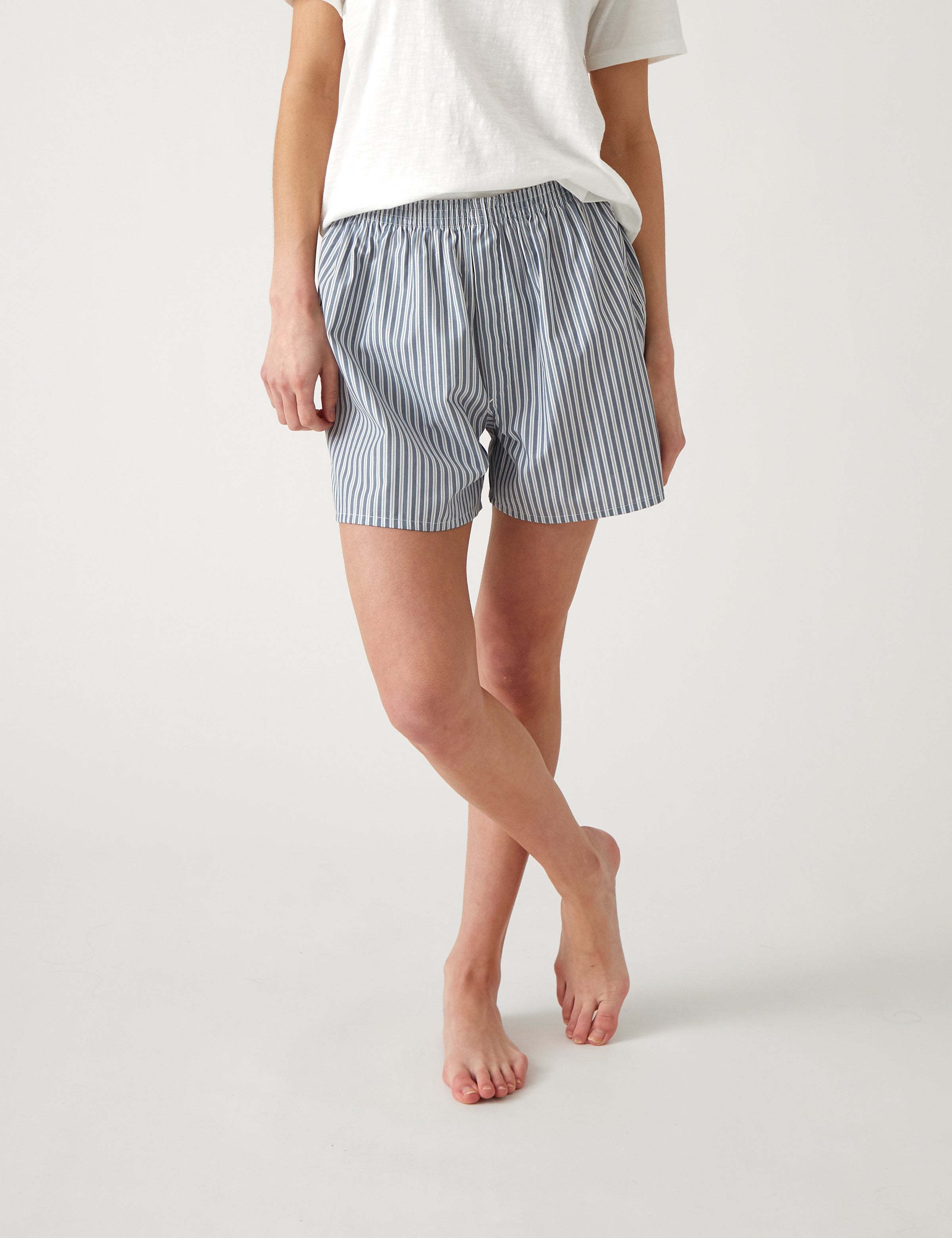 Ashton Men's Boxer Shorts | Blue Stripe-5