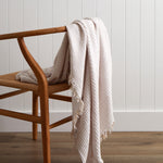 Athens Waffle Throw | White Natural-1