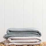 Athens Waffle Throw | White Natural-2