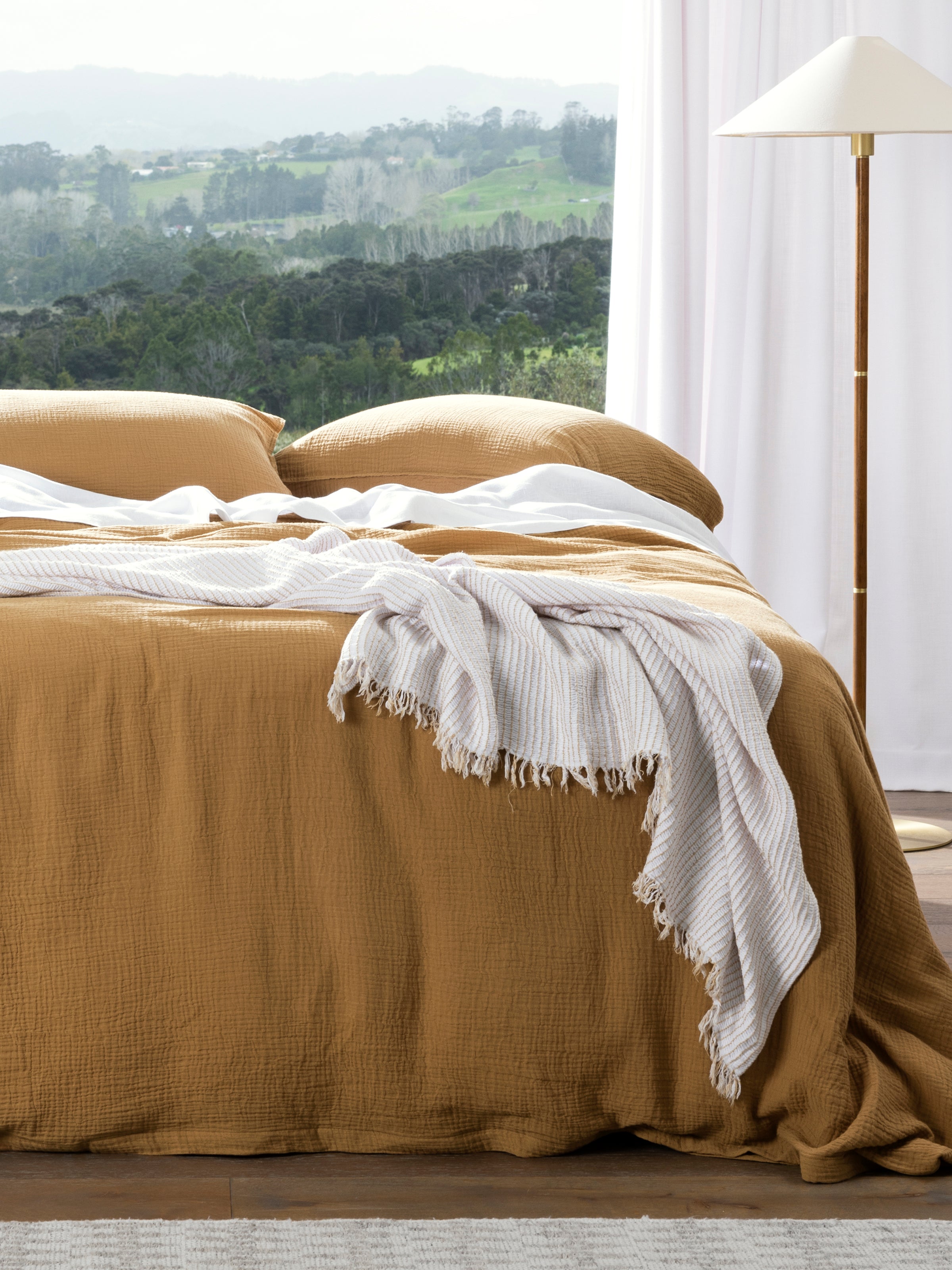 Athens Waffle Throw | White Natural-3