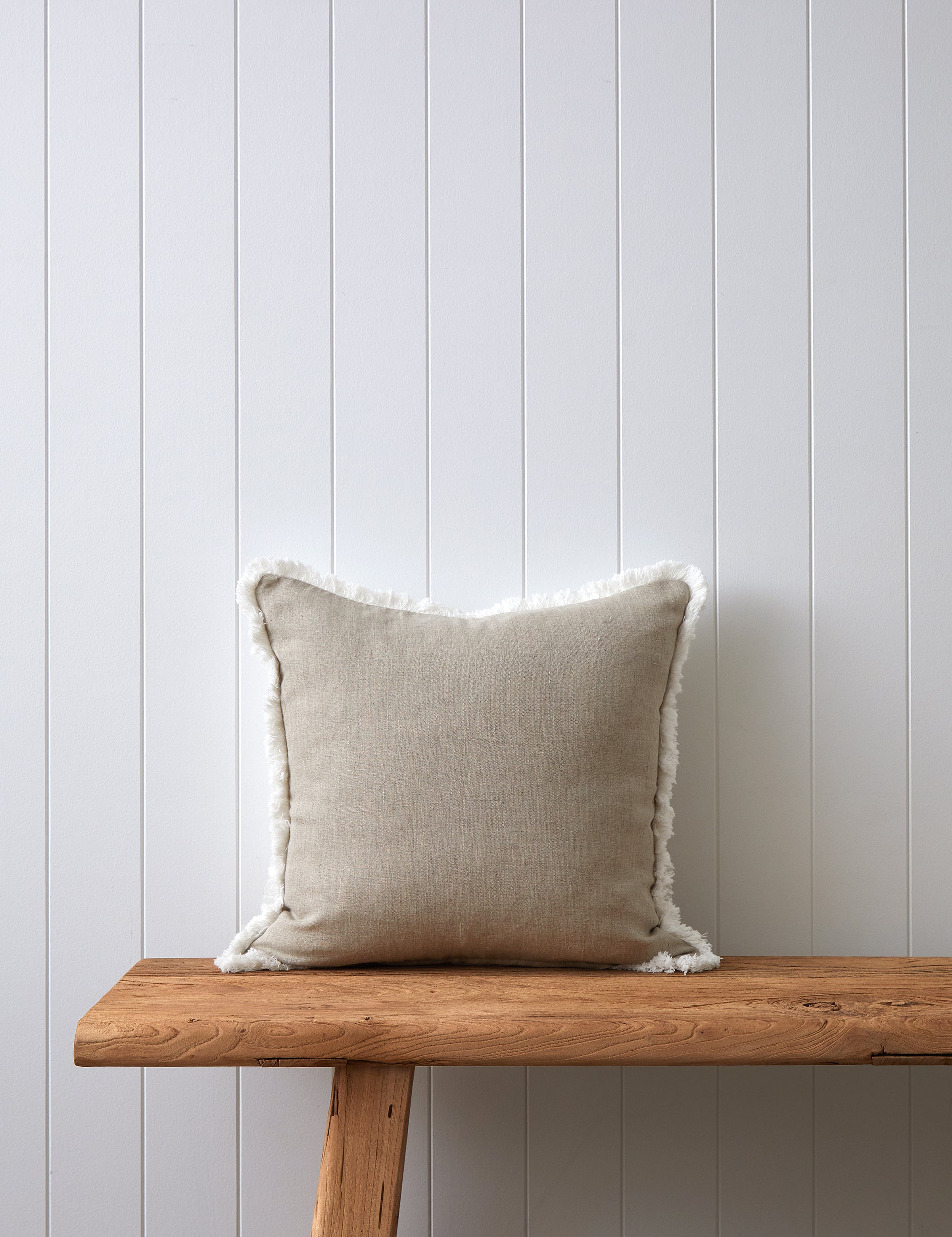 Atlantis Embroidered Square Cushion Cover | Blue White-3