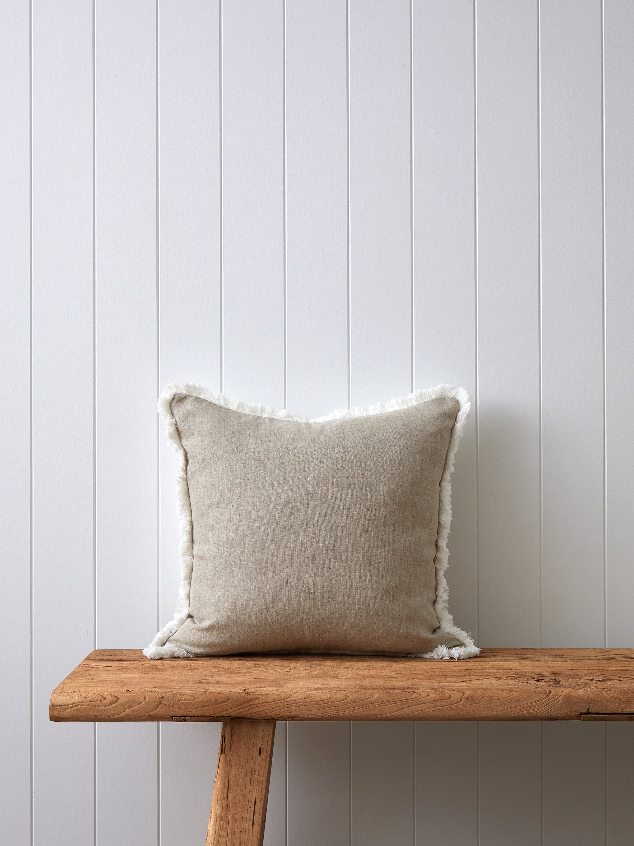 Atlantis Embroidered Square Cushion Cover | Blue White-3