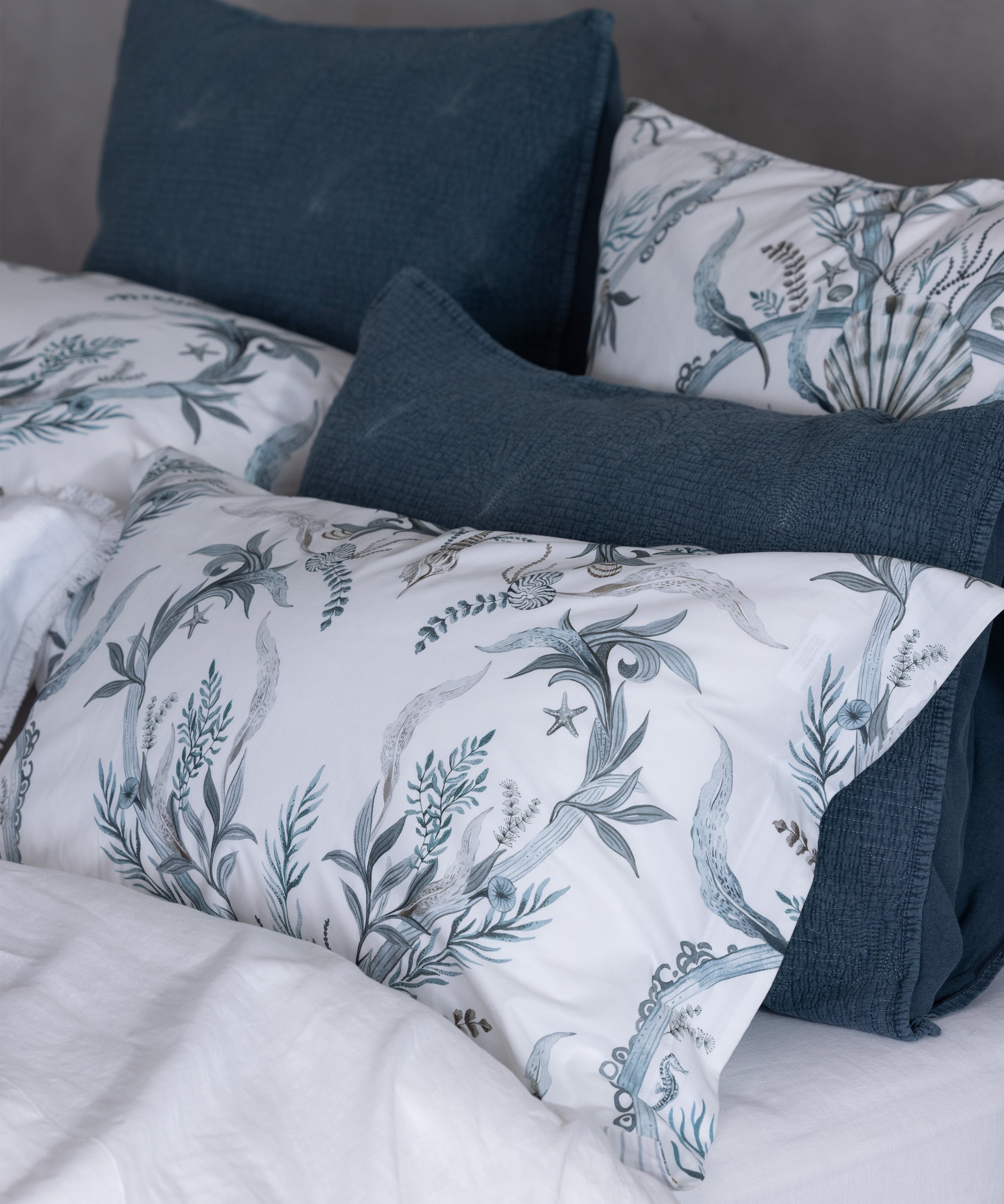 Atlantis Oxford Pillowcase Set | Blue-2
