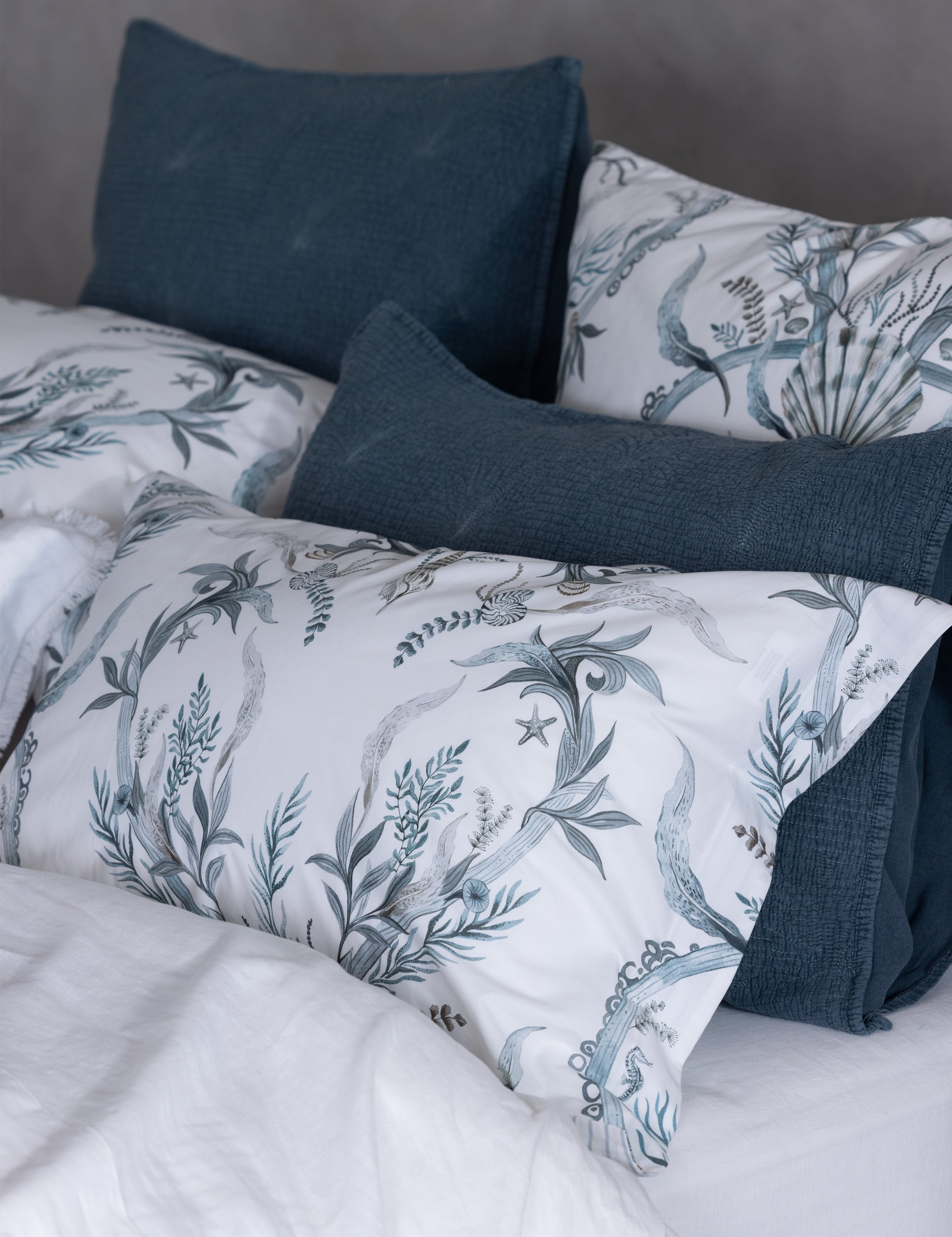 Atlantis Oxford Pillowcase Set | Blue-2