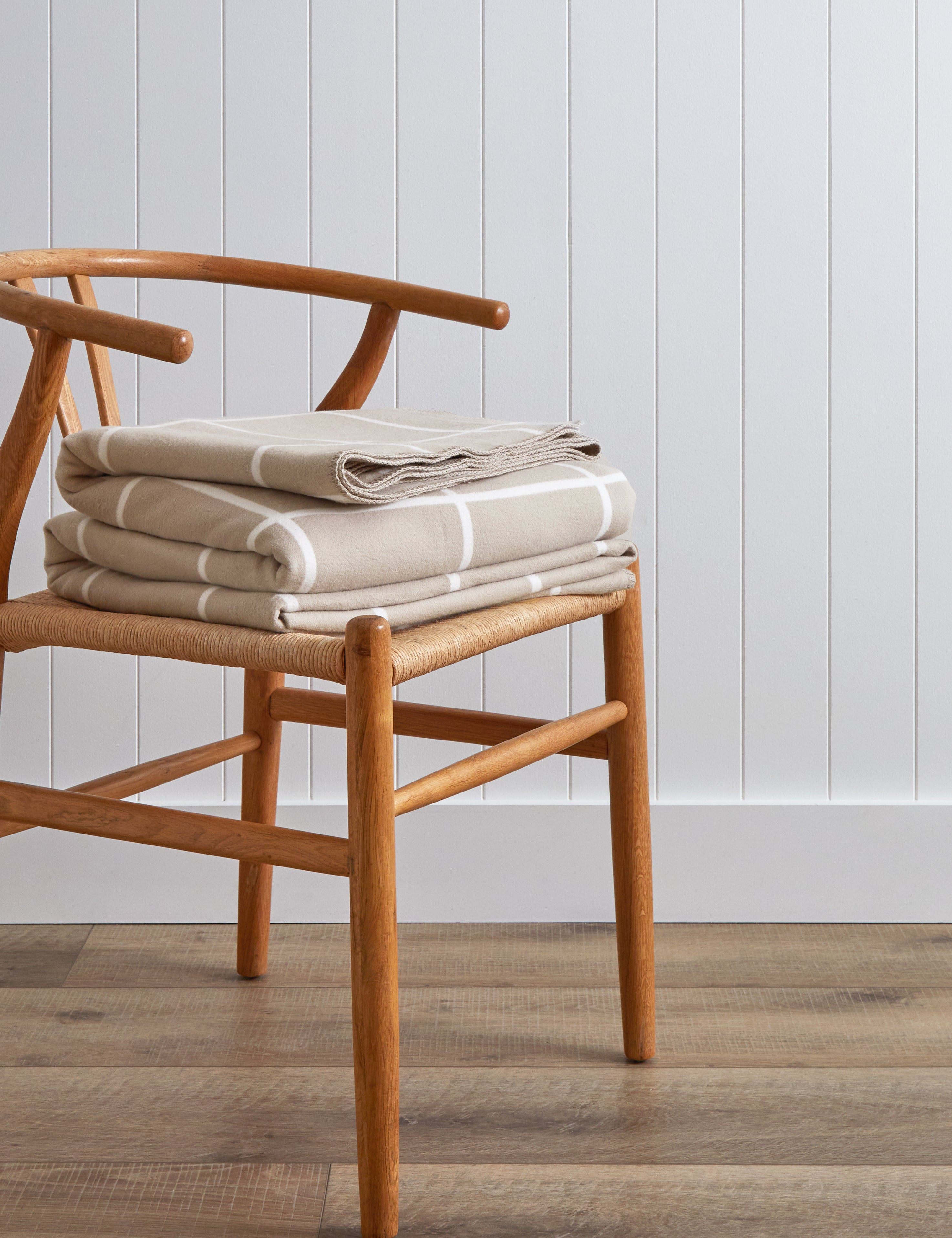 Atrium Blanket | Natural Check-1