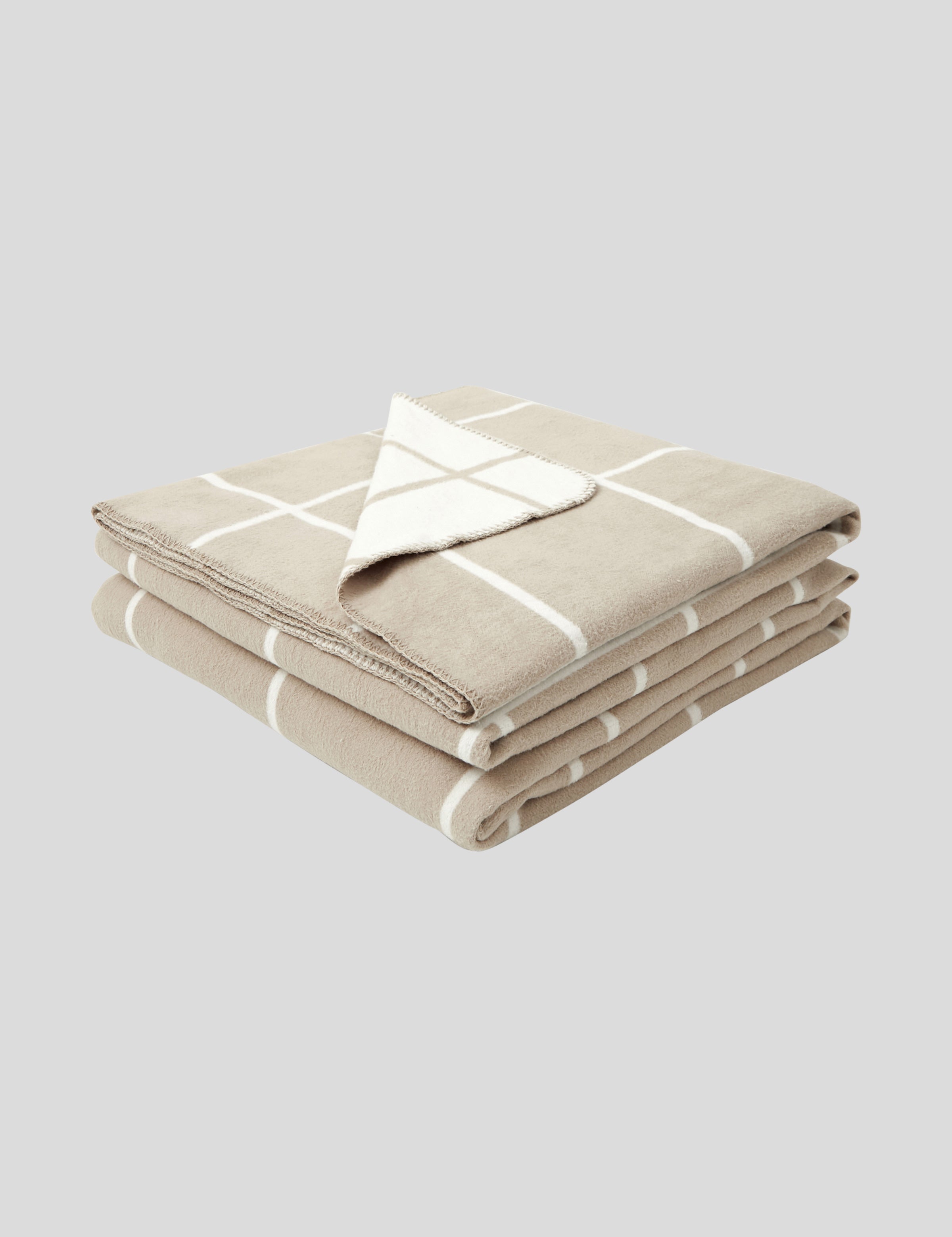 Atrium Blanket | Natural Check-2
