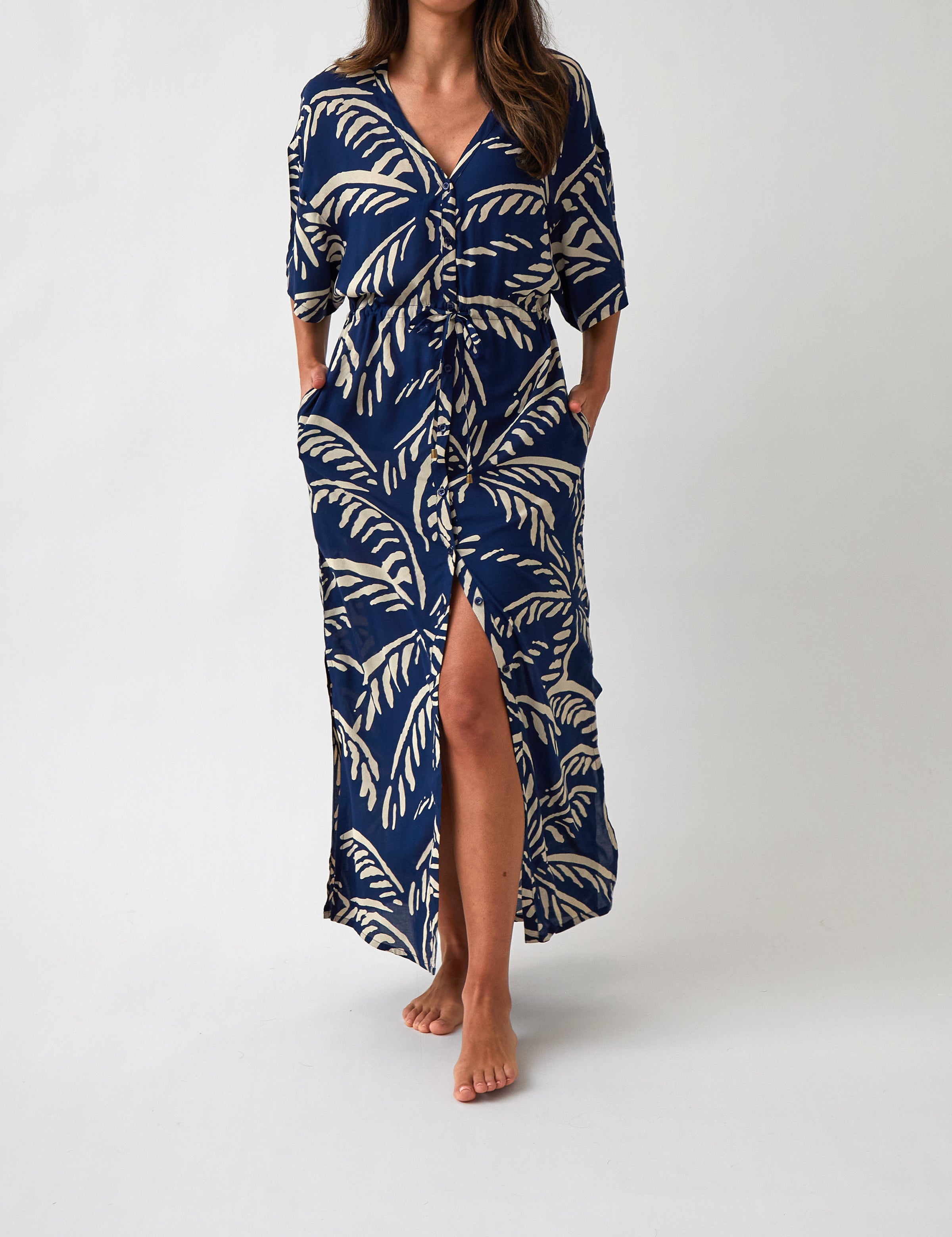 Bahama Modal Kaftan | Navy Blue-1