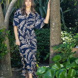 Bahama Modal Kaftan | Navy Blue-3
