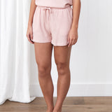 Balance Waffle Knit Shorts | Blush-1