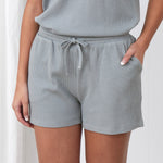 Balance Waffle Knit Shorts | Mist-3