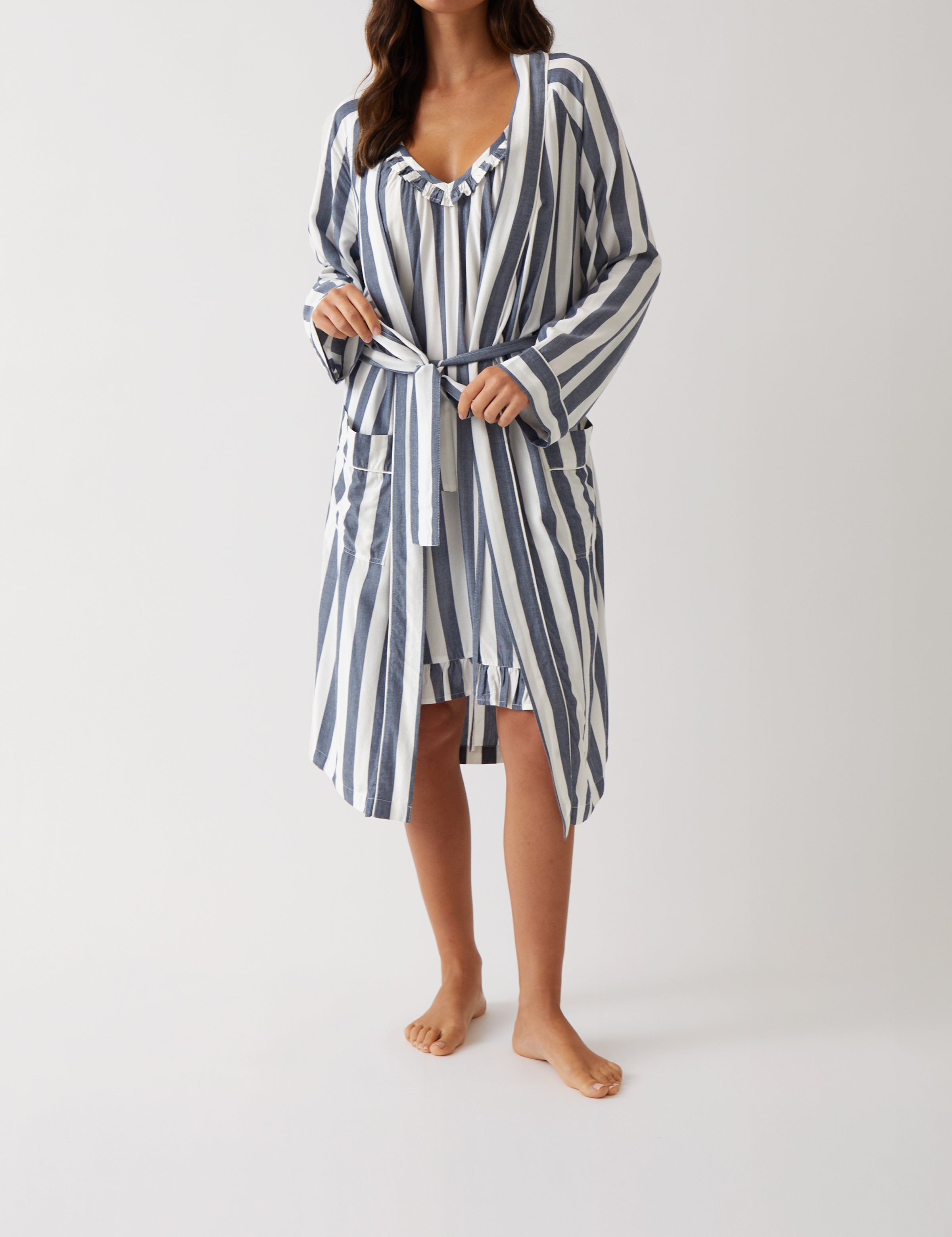 Beau Robe | Blue Stripe-1