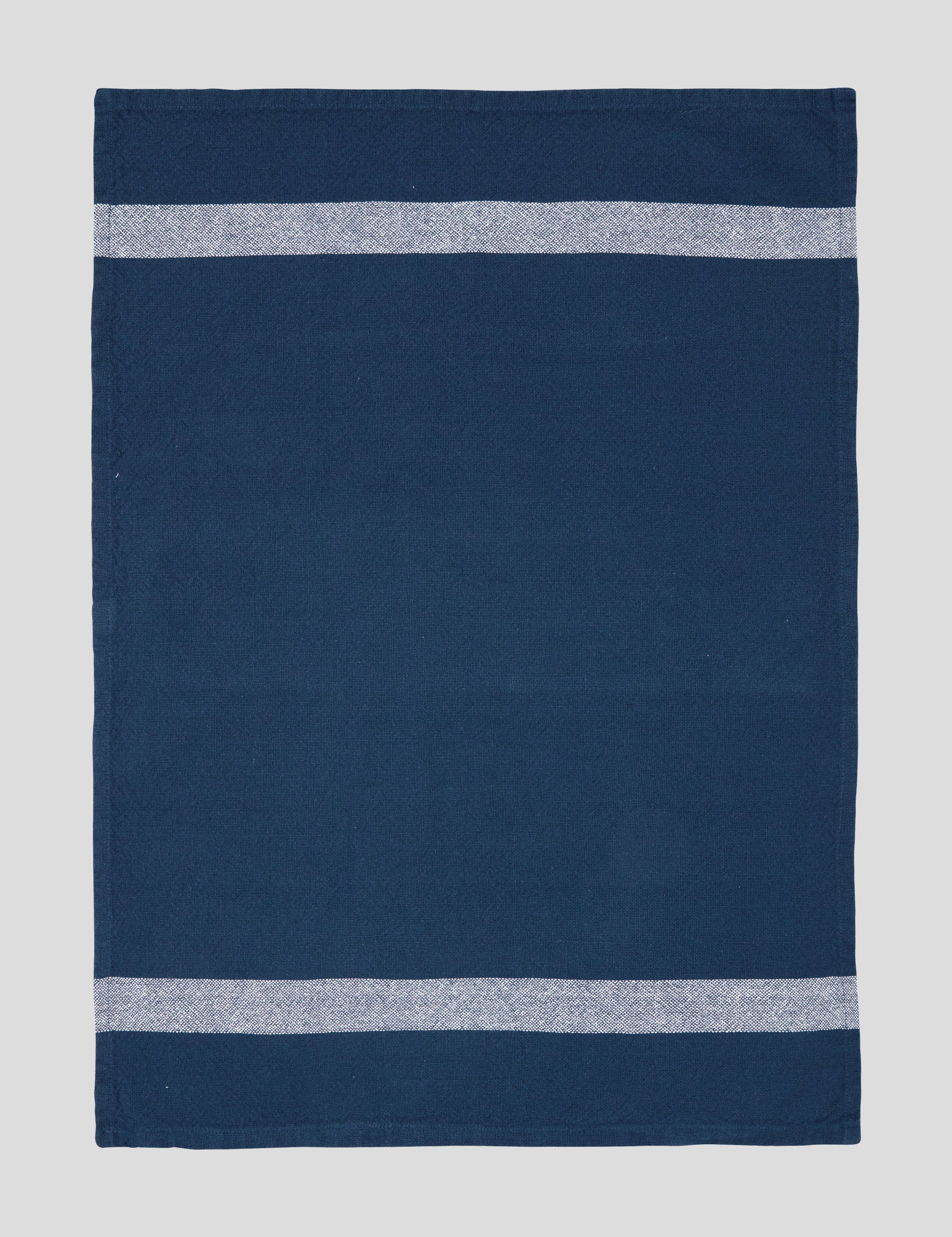 Beaumont Tea Towel Set of 2 | Navy White-2