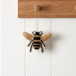 Bee Beaded Christmas Decoration | Black Gold-1