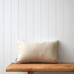 Bee Swarm Embroidered Rectangle Cushion Cover | Natural-3