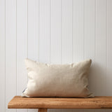 Bee Swarm Embroidery Rectangle Cushion Cover | Merlot-3