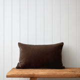 Bee Trio Embroidered Rectangle Cushion Cover | Natural Cocoa-3