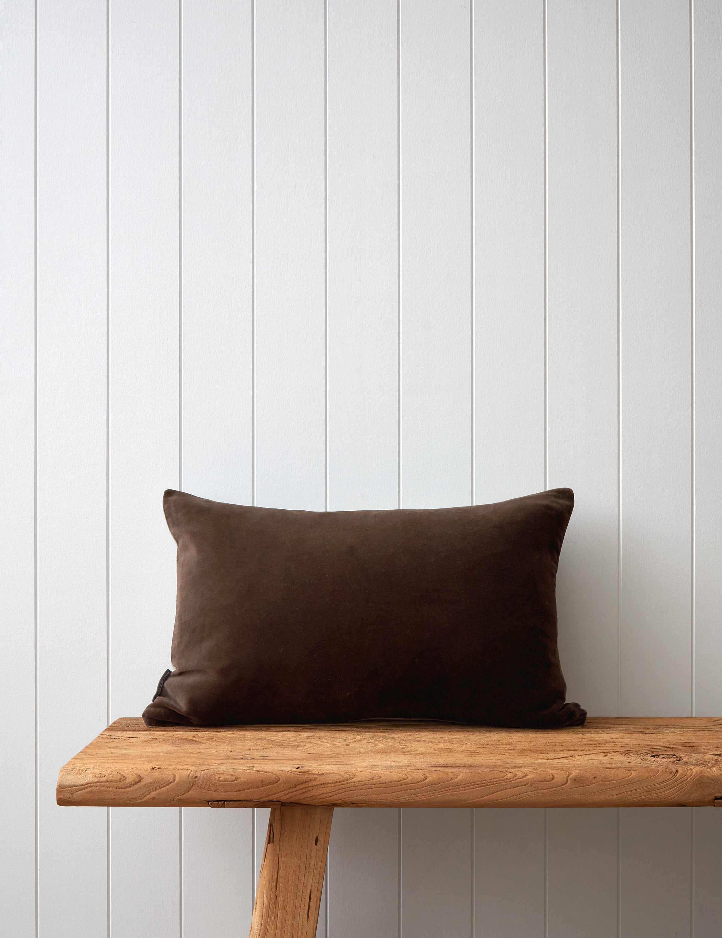 Bee Trio Embroidered Rectangle Cushion Cover | Natural Cocoa-3