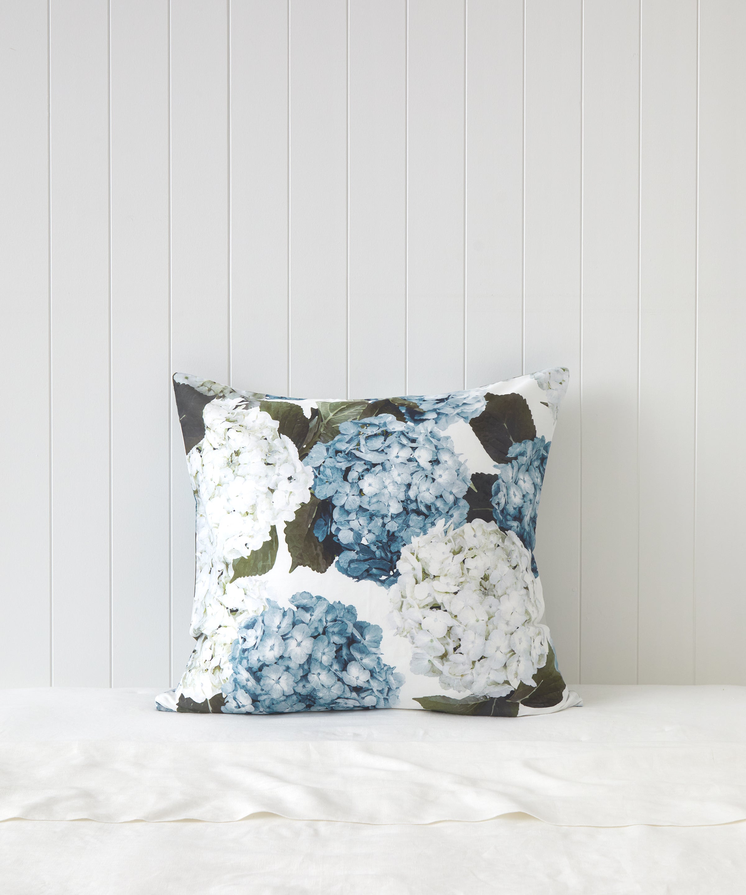 Beloved Hydrangea European Pillowcase | Blue Floral-1