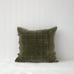Belvedere Velvet European Pillowcase | Willow-1
