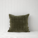 Belvedere Velvet European Pillowcase | Willow-1