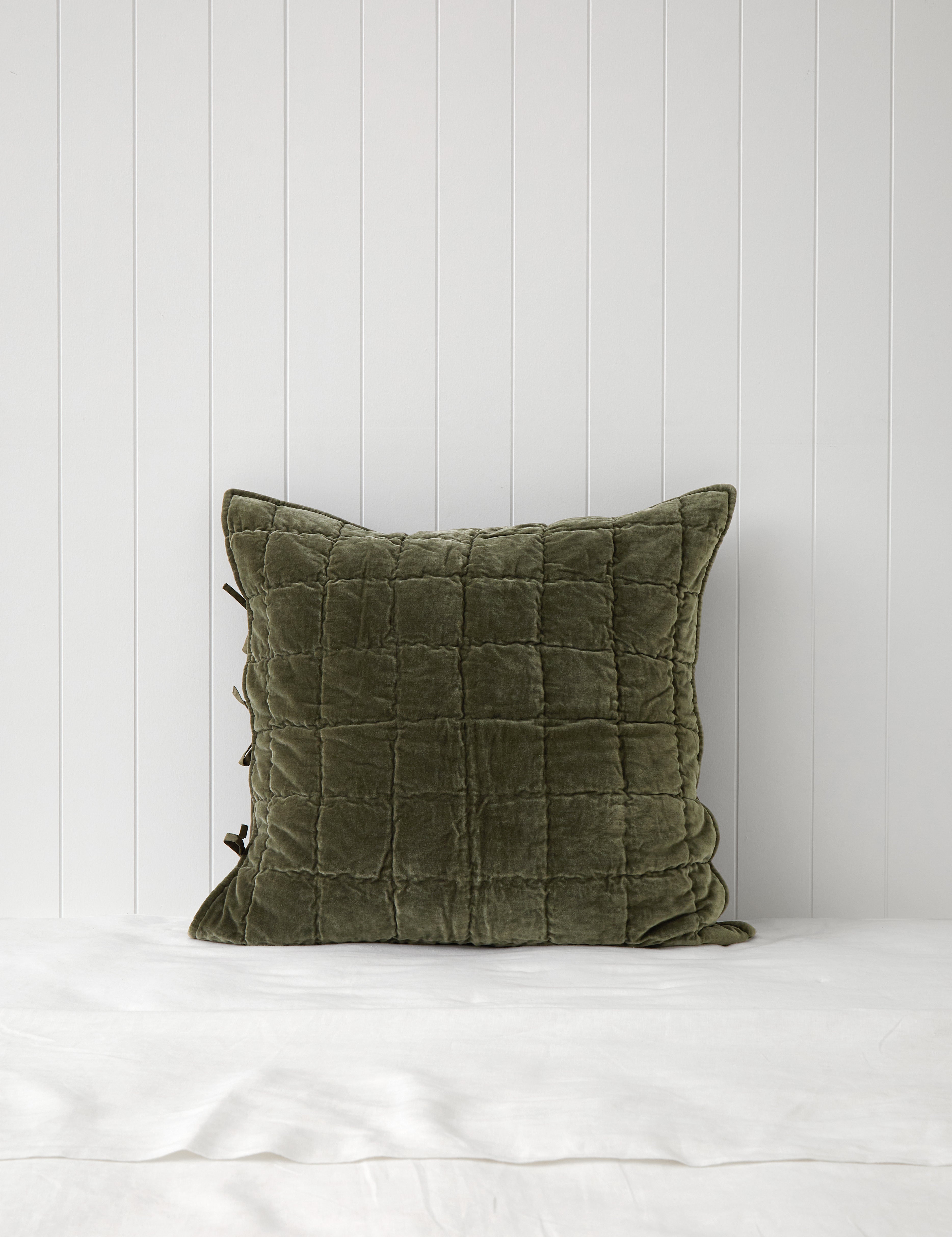 Belvedere Velvet European Pillowcase | Willow-1