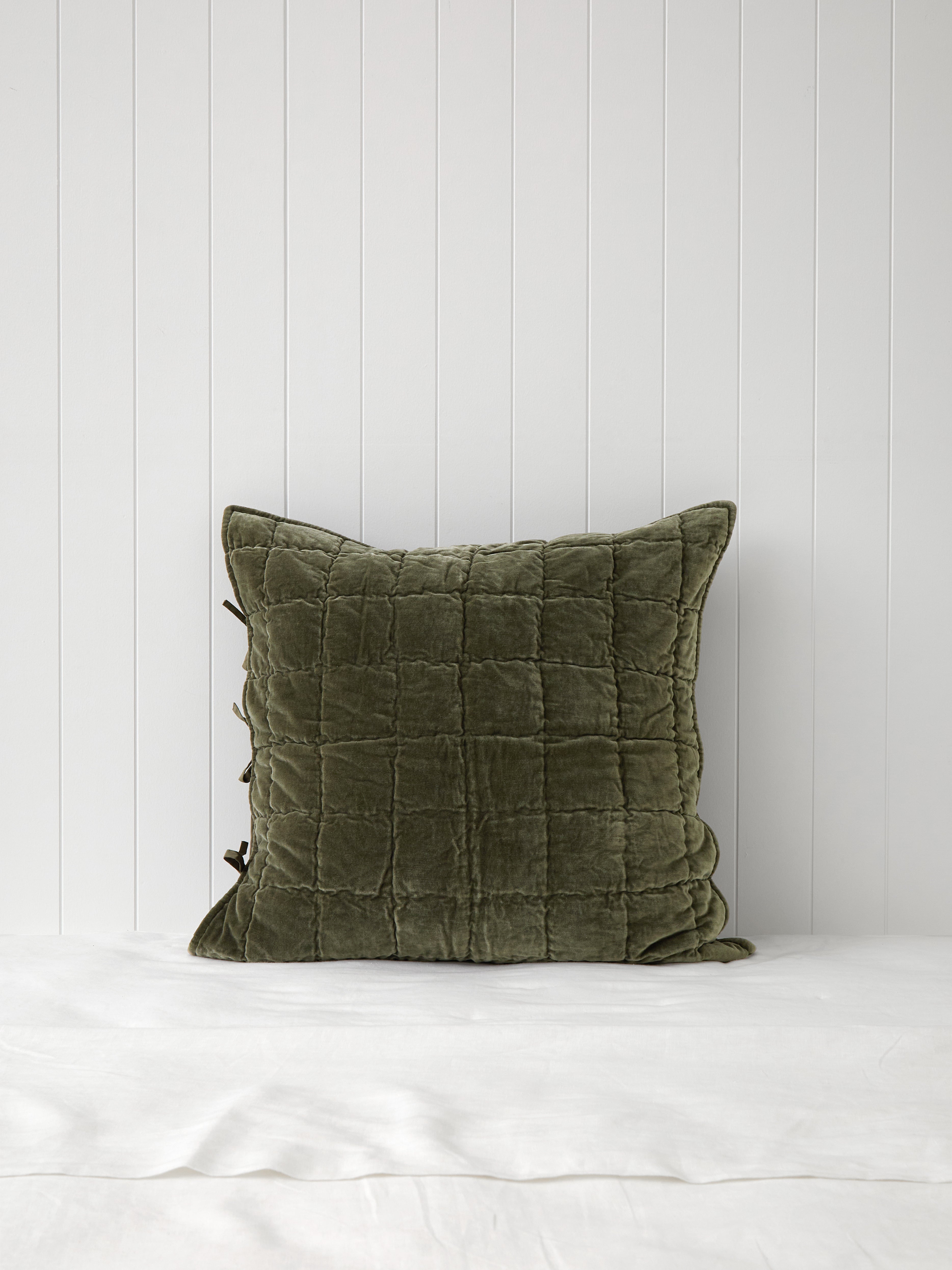 Belvedere Velvet European Pillowcase | Willow-1