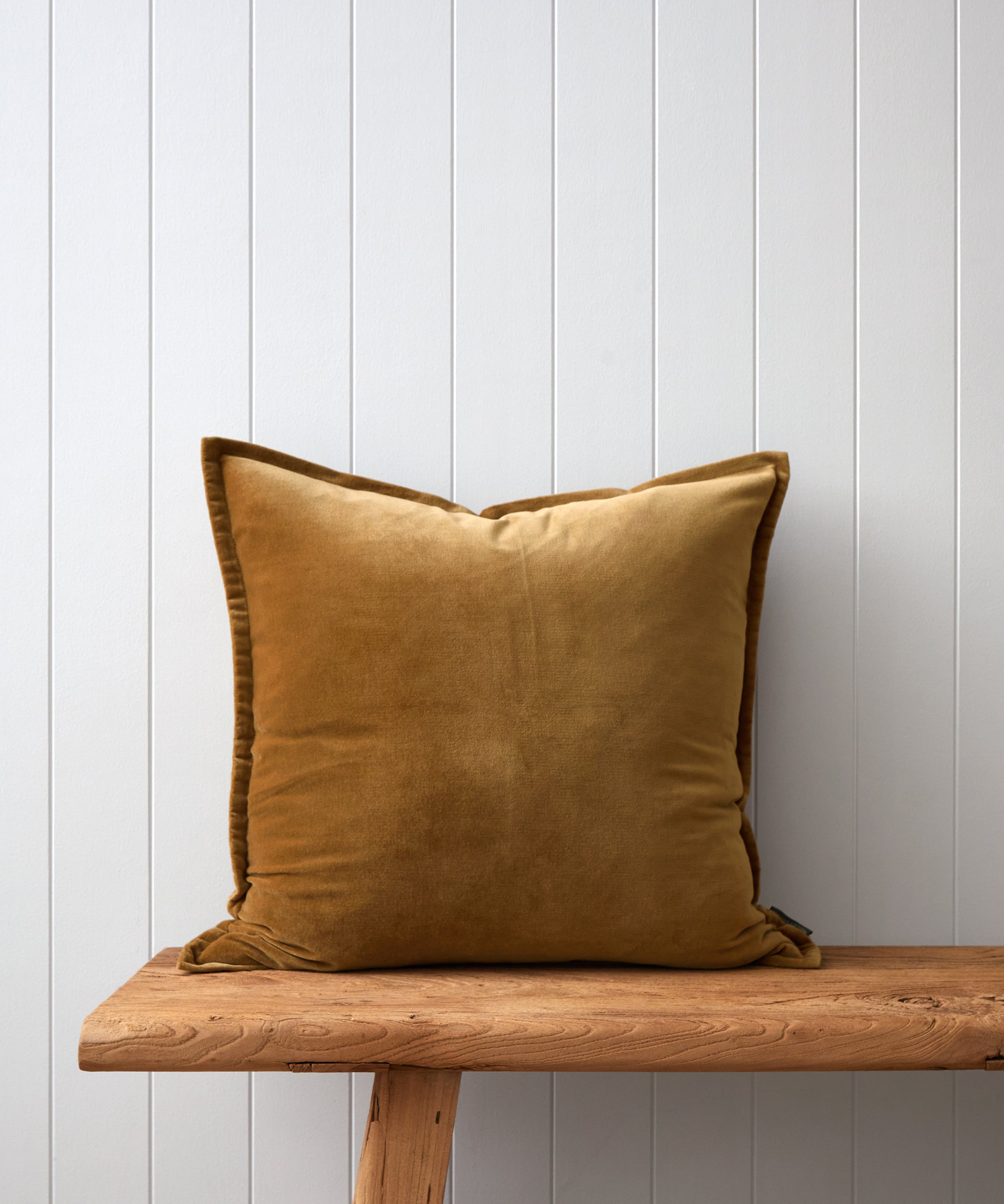 Belvedere Velvet Large Square Cushion Cover | Ginger-1