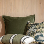 Belvedere Velvet Large Square Cushion Cover | Willow-2