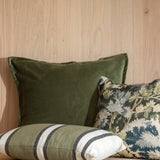 Belvedere Velvet Large Square Cushion Cover | Willow-2