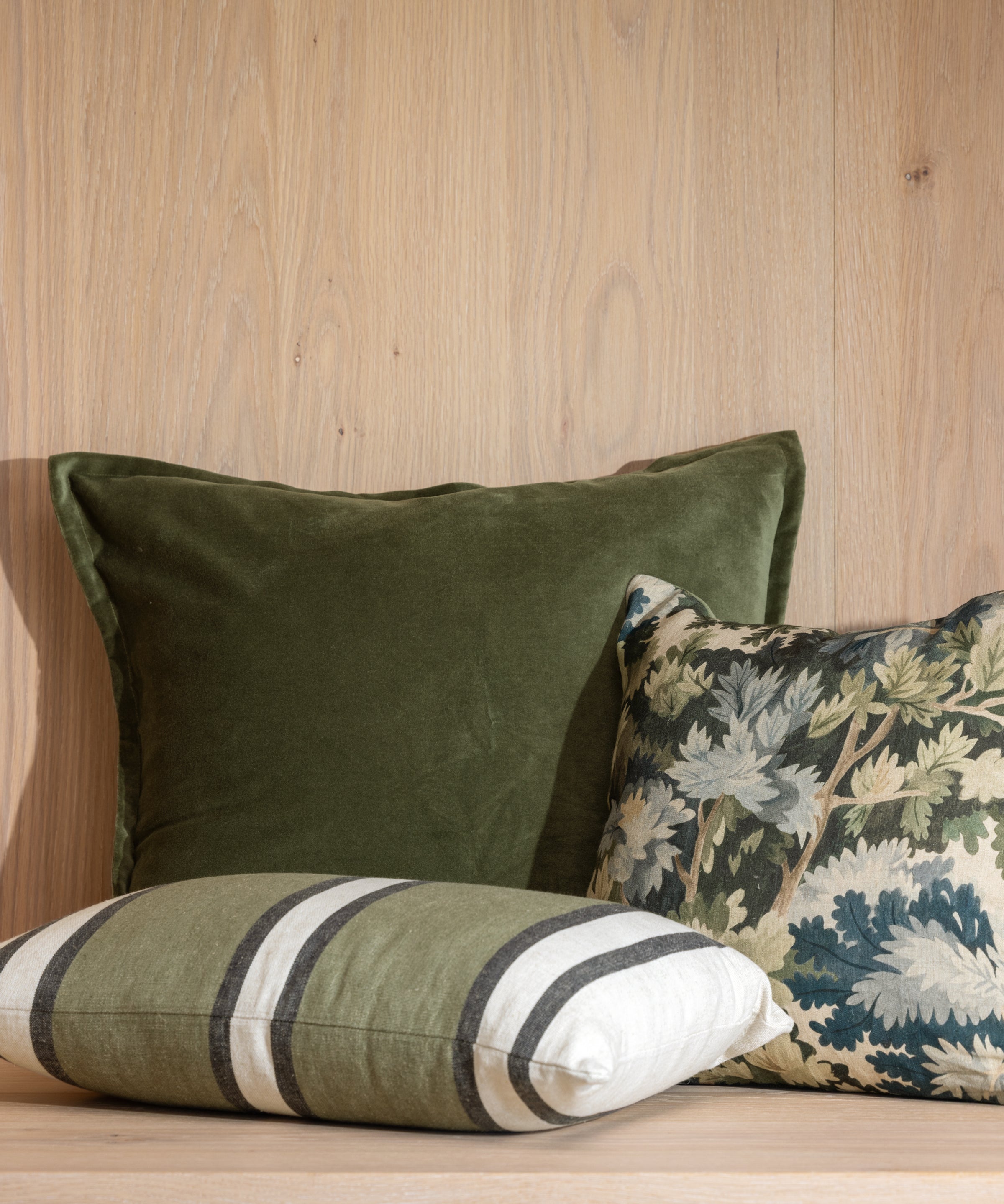 Belvedere Velvet Large Square Cushion Cover | Willow-2