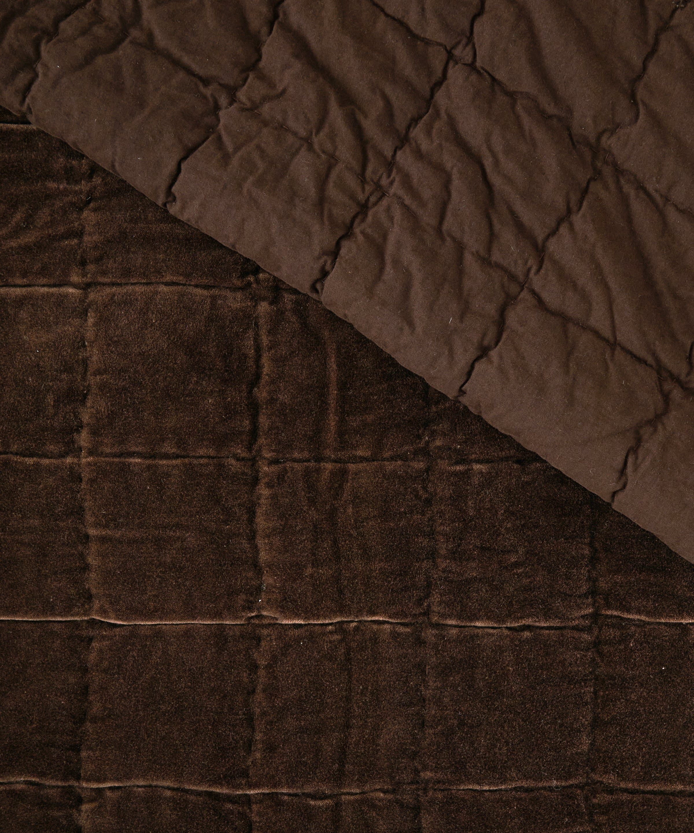 Belvedere Velvet Quilt | Cocoa-4