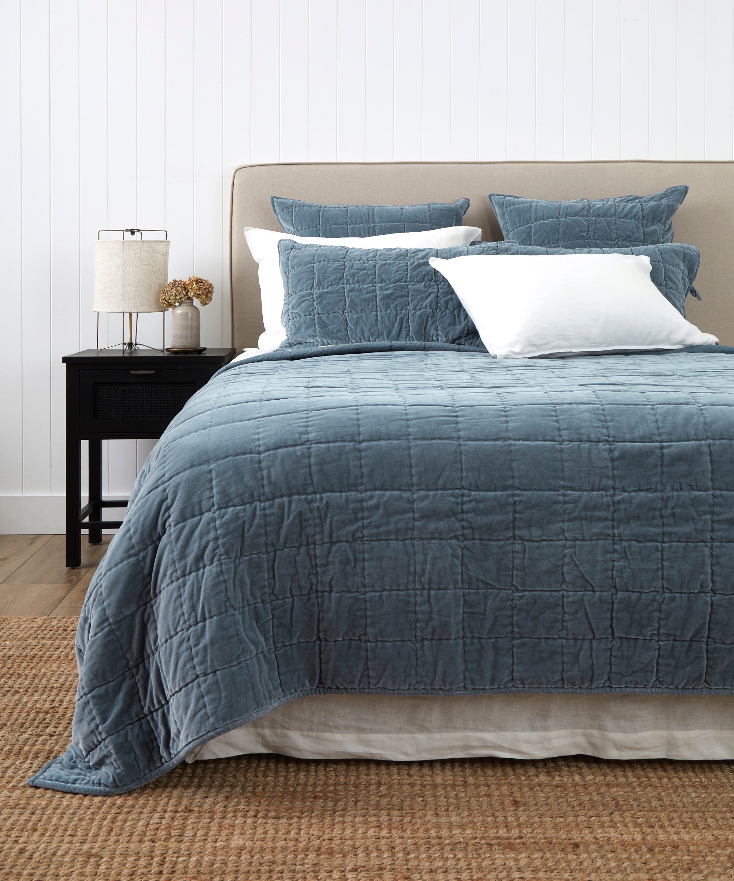 Belvedere Velvet Quilt | Haze-1