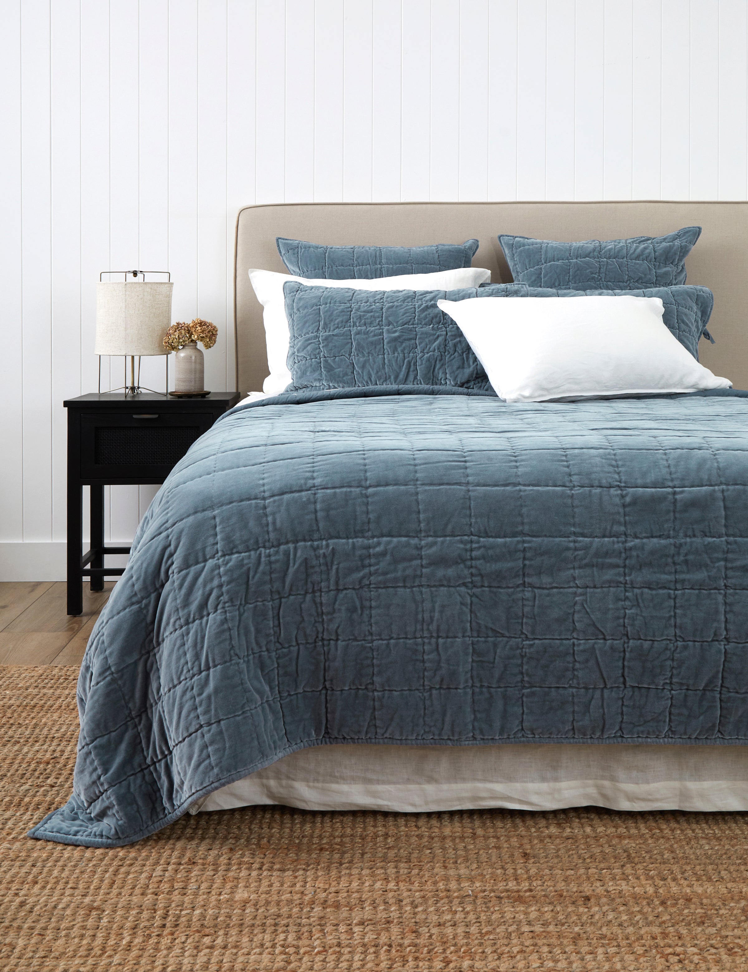 Belvedere Velvet Quilt | Haze-1