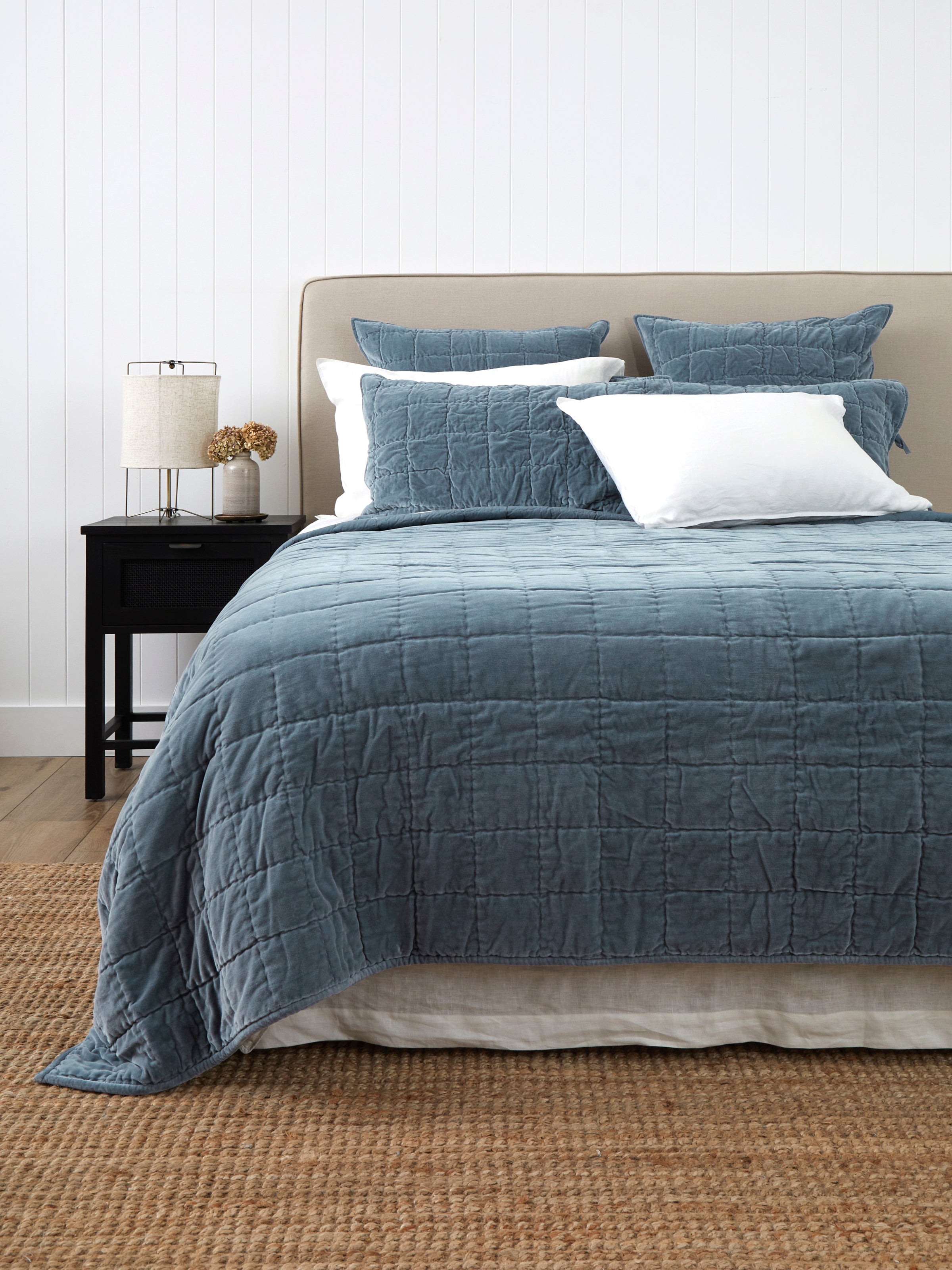 Belvedere Velvet Quilt | Haze-1