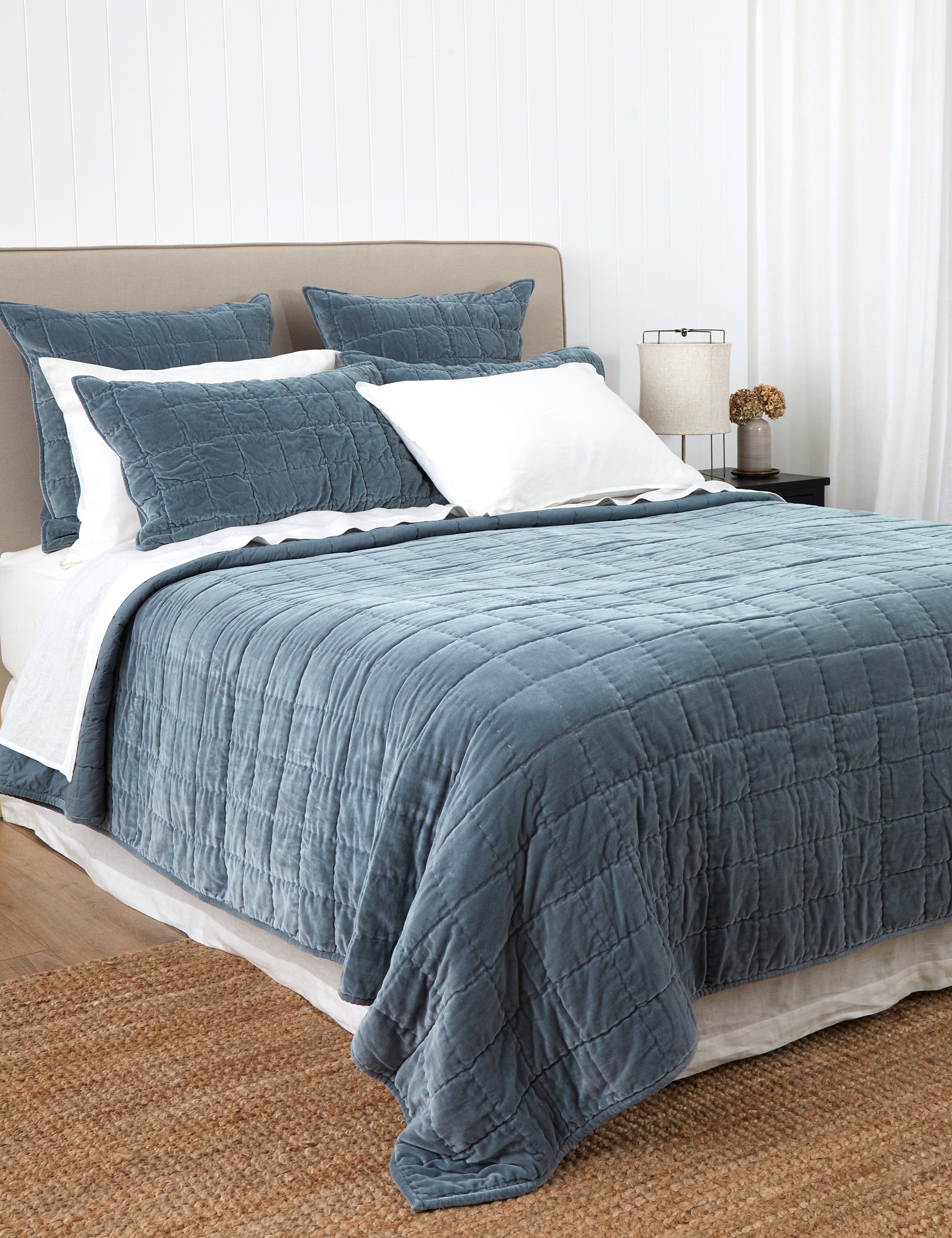 Belvedere Velvet Quilt | Haze-3